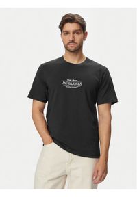 Jack & Jones T-Shirt Cassis 12295049 Czarny Regular Fit. Kolor: czarny. Materiał: bawełna #1