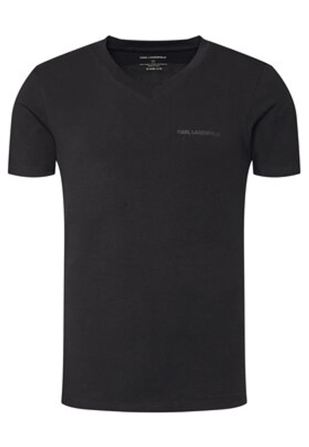 Karl Lagerfeld - KARL LAGERFELD Komplet 2 t-shirtów A3M47006 Kolorowy Slim Fit. Typ kołnierza: dekolt w karo. Materiał: bawełna. Wzór: kolorowy