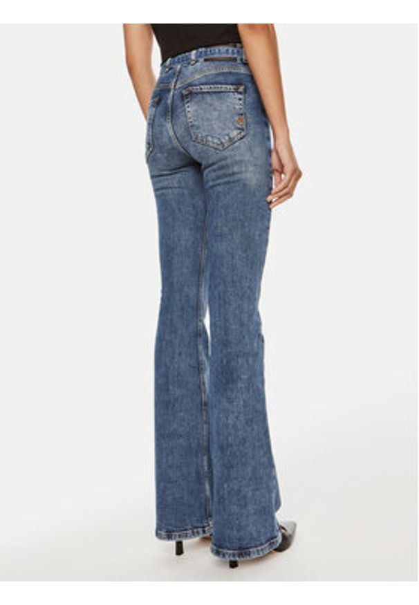 Pinko Jeansy Flora 100166 A22I Granatowy Flare Fit. Kolor: niebieski