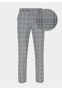 Pako Lorente - PAKO LORENTE – Szare spodnie garniturowe P21WF-6G-070-S. Okazja: na komunię. Kolor: szary. Wzór: kratka. Sezon: lato. Styl: elegancki #4