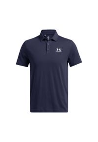 Polo Under Armour Icon. Typ kołnierza: polo. Kolor: biały, niebieski, wielokolorowy. Styl: elegancki, sportowy #1