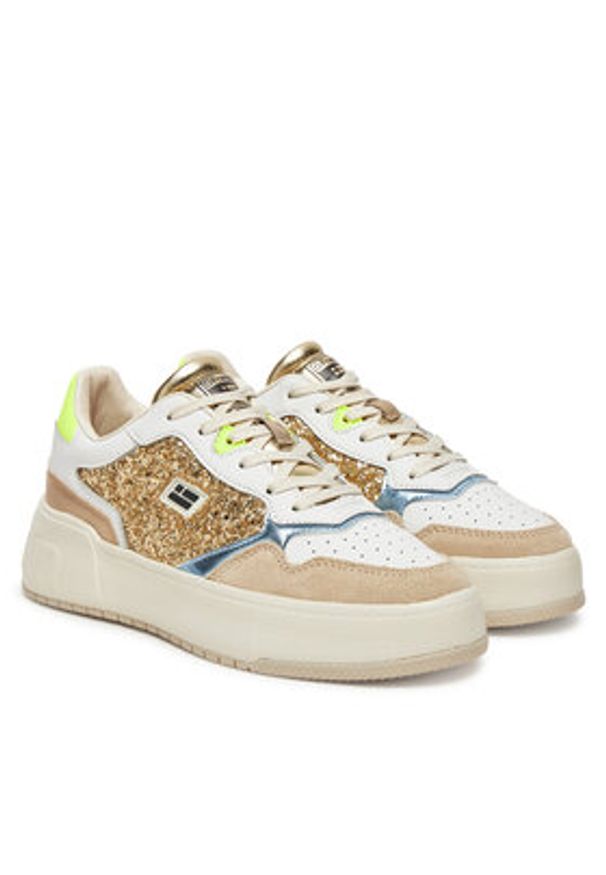 D.Franklin Sneakersy DFSH321096 Złoty. Kolor: złoty. Materiał: skóra