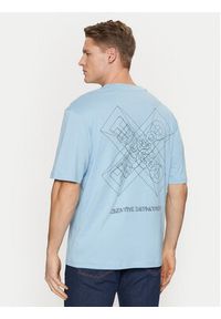 Hugo - HUGO T-Shirt Nufrancos 50532095 Niebieski Regular Fit. Kolor: niebieski. Materiał: bawełna #3