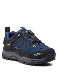 CMP Trekkingi Kids Rigel Low Trekking Shoes Wp 3Q13244 Granatowy. Kolor: niebieski. Materiał: skóra, zamsz