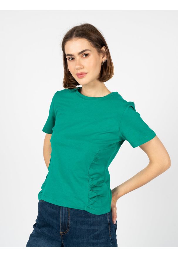 Silvian Heach T-Shirt | CVP23123TS | Kobieta | Zielony. Kolor: zielony. Materiał: bawełna. Długość rękawa: krótki rękaw. Długość: krótkie