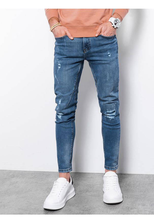 Niebieskie spodnie Ombre Clothing