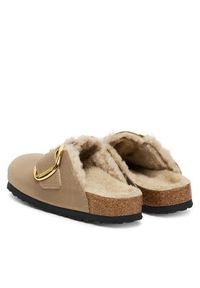 Birkenstock Klapki Boston Big Buckle Shearling 1030444 Brązowy. Kolor: brązowy. Materiał: skóra #2