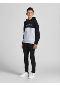 Jack&Jones Junior Spodnie dresowe Basic 12190406 Czarny Regular Fit. Kolor: czarny. Materiał: bawełna #2