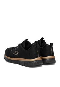 skechers - Skechers Sneakersy C-GRACEFUL 12615 BKRG Czarny. Kolor: czarny. Materiał: materiał #5