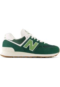 Buty unisex New Balance U574NG2 – zielone. Okazja: na co dzień. Kolor: zielony. Materiał: guma, skóra, zamsz, materiał, syntetyk. Szerokość cholewki: normalna. Model: New Balance 574 #1