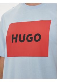 Hugo T-Shirt Dulive222 50467952 Niebieski Regular Fit. Kolor: niebieski. Materiał: bawełna