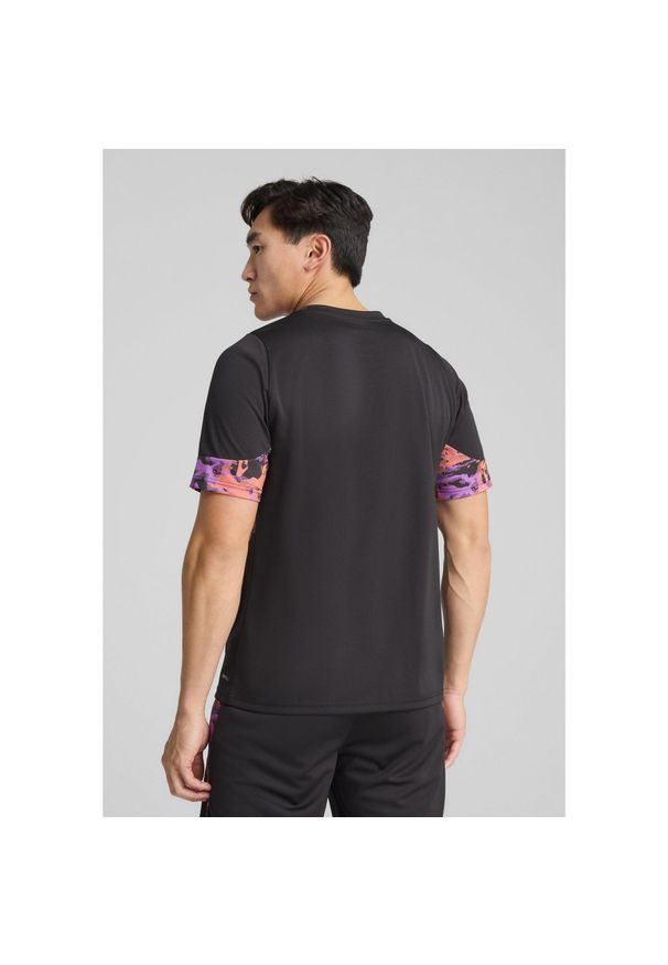 Puma - Męska koszulka piłkarska individualCUP PUMA Black. Kolor: czarny. Wzór: nadruk. Sport: piłka nożna