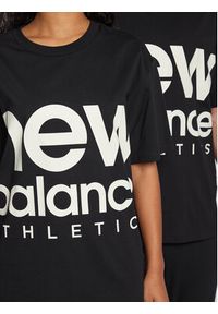 New Balance T-Shirt Unisex Athletics UT23505 Czarny Oversize. Kolor: czarny. Materiał: bawełna