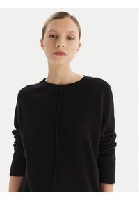 KAOS Sweter RI1KT003 Czarny Regular Fit. Kolor: czarny. Materiał: wełna #4