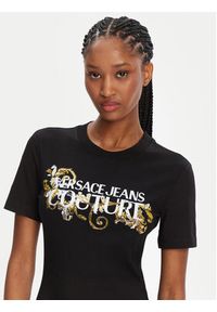 Versace Jeans Couture Sukienka codzienna 78HAOC06 Czarny Slim Fit. Okazja: na co dzień. Kolor: czarny. Materiał: bawełna. Typ sukienki: proste. Styl: casual