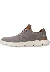 skechers - Buty SKECHERS GARZA - ROUND Szary. Kolor: szary. Materiał: tkanina