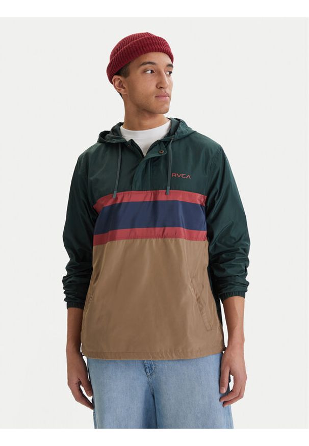 RVCA Kurtka anorak Meyer AVYJK00264 Zielony Regular Fit. Kolor: zielony. Materiał: syntetyk
