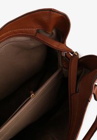 Renee - Brązowa Torebka o Fasonie Shopper Haladria. Kolor: brązowy. Styl: biznesowy, klasyczny, elegancki, casual