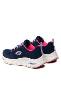 skechers - Skechers Sneakersy Comfy Wave 149414/NVHP Granatowy. Kolor: niebieski. Materiał: materiał