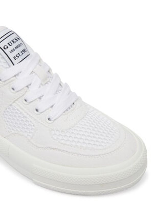 Guess Sneakersy FLJCNH DEN12 Biały. Kolor: biały. Materiał: materiał