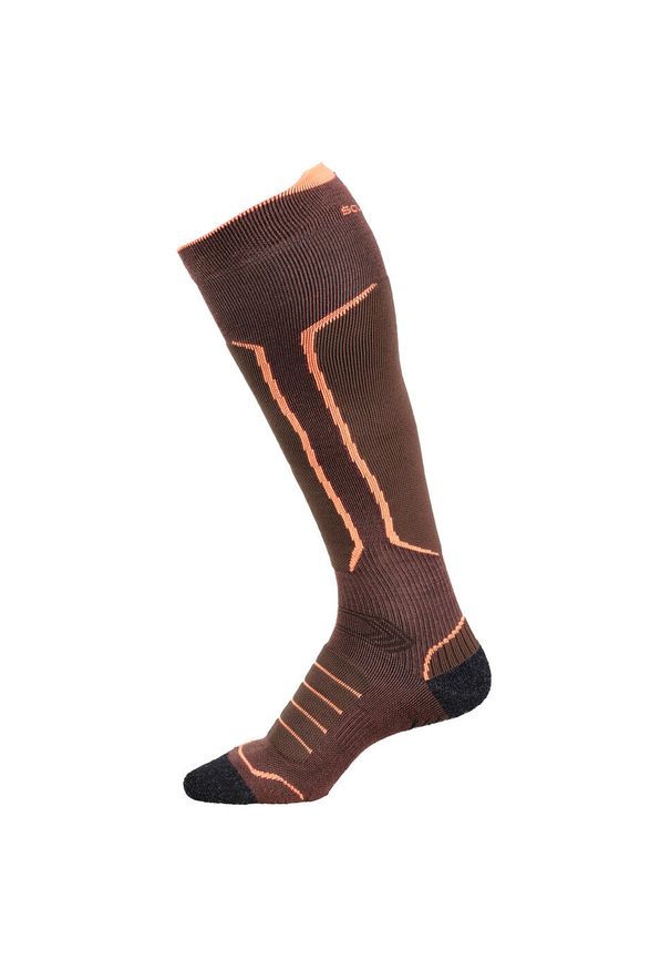 SOLOGNAC - Skarpety outdoorowe wytrzymałe Solognac Active 900 długie. Materiał: poliester, poliamid, elastan, wełna. Sport: turystyka piesza