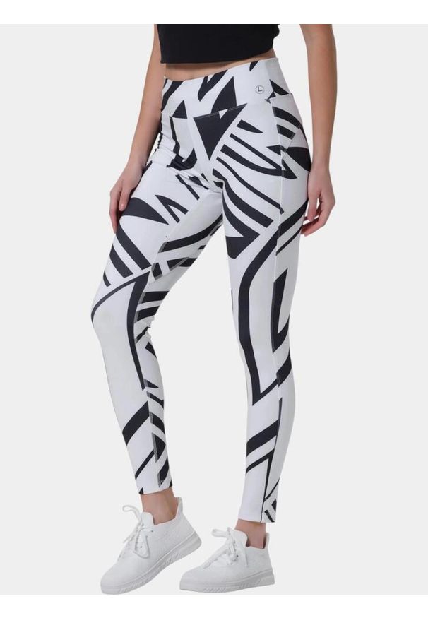 LUHTA - Legginsy damskie Luhta Iskoinen. Kolor: czarny, biały, wielokolorowy