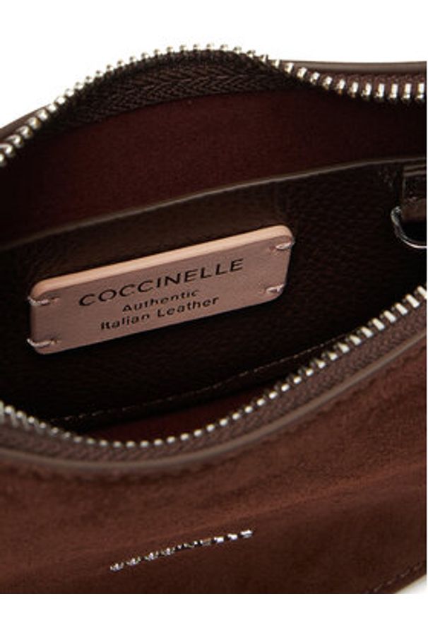 Coccinelle Torebka QKG Coccinellesunup Suede E1 QKG 13 03 Brązowy. Kolor: brązowy. Materiał: skórzane, zamszowe