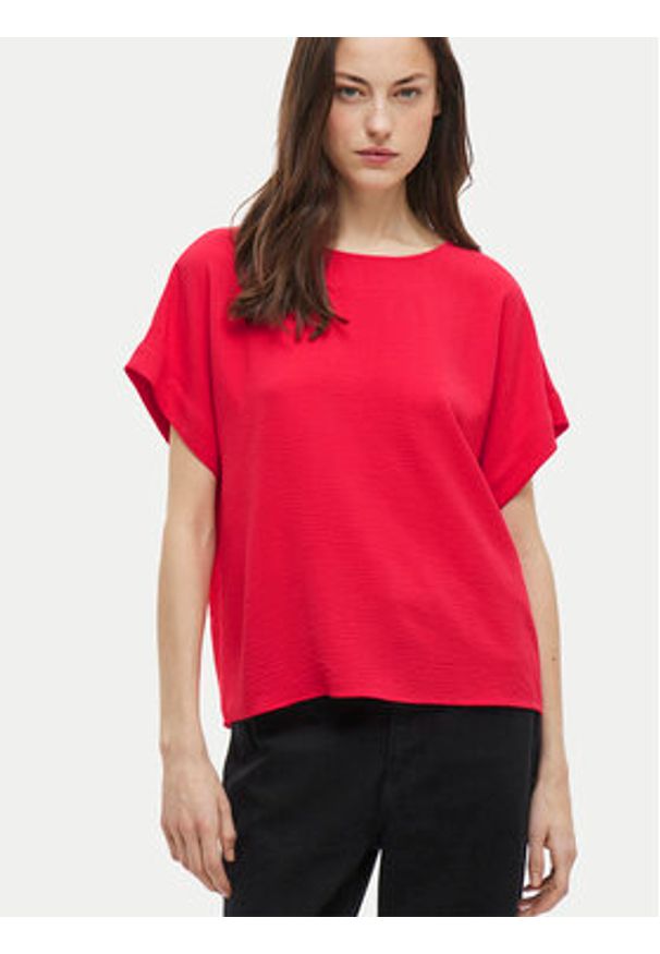 Vila T-Shirt Josa 14101663 Różowy Regular Fit. Kolor: różowy. Materiał: syntetyk