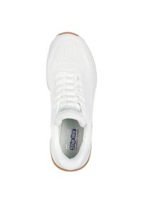 skechers - Adidasy Skechers Bobs Squad 4 - Stapl, Kobiety. Kolor: biały. Materiał: materiał