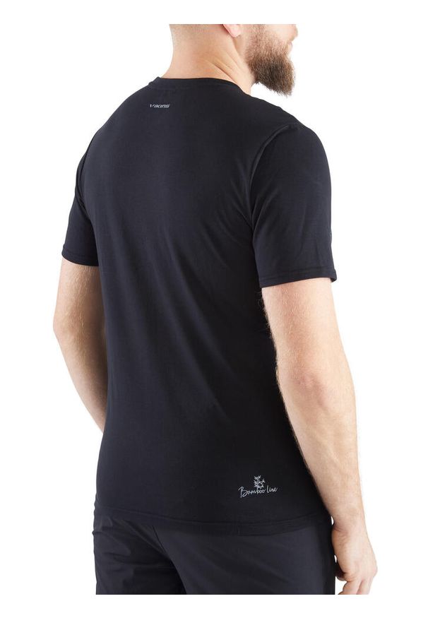 Viking - T-shirt męski VIKING Lenta Bamboo Light. Kolor: czarny. Sport: turystyka piesza