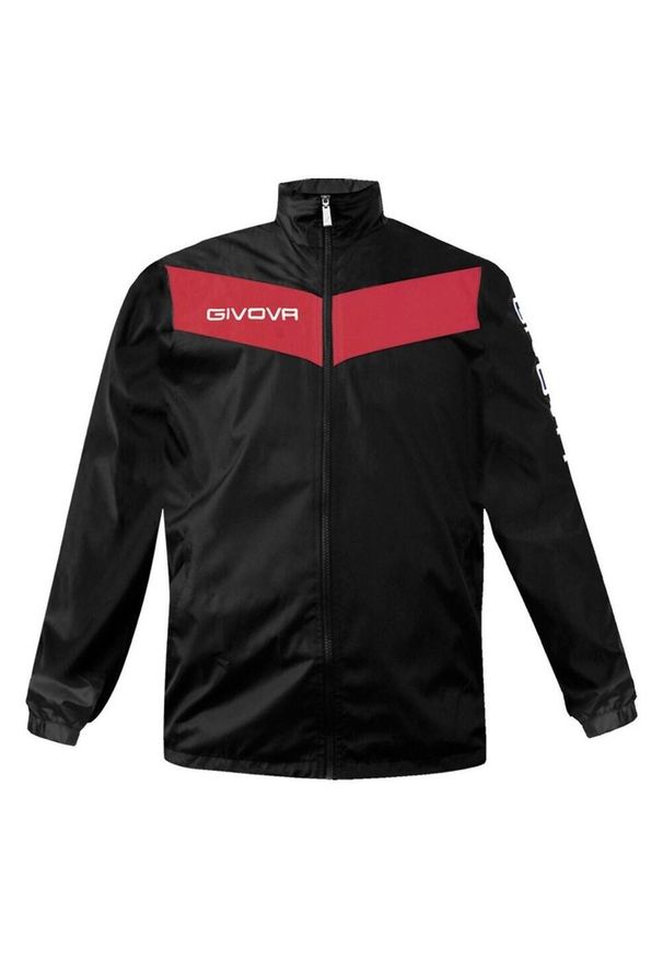 Wodoodporna kurtka z siatką Givova. Kolor: czarny, biały, czerwony, wielokolorowy. Sport: piłka nożna