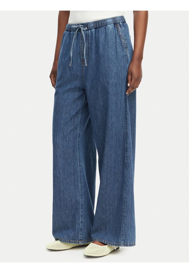 Tommy Jeans Jeansy DW0DW23008 Niebieski Wide Leg. Kolor: niebieski