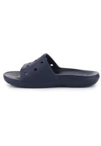 Klapki Crocs Classic Slide M 206121-410 granatowe niebieskie. Okazja: na plażę. Kolor: niebieski. Materiał: materiał #7