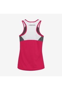 Head - Koszulka bez rękawów dla dziewczynek CLUB 22 Tank Top. Kolor: różowy. Materiał: jersey, poliester, materiał. Długość rękawa: bez rękawów