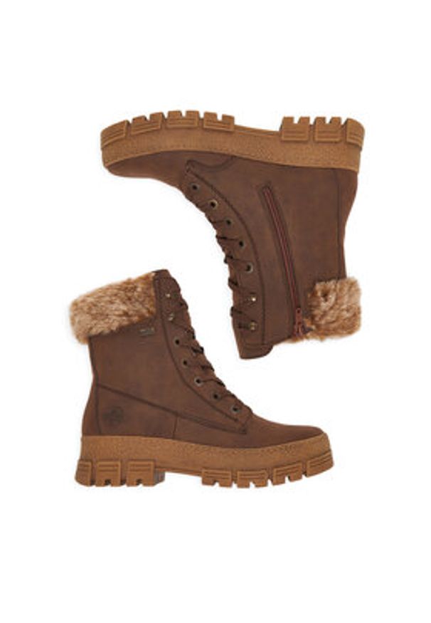 Rieker Trzewiki CEO-Y0230-24 Brązowy. Kolor: brązowy. Materiał: materiał