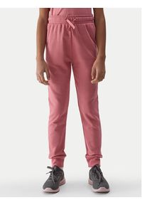 4f - 4F Spodnie dresowe 4FJWSS24TTROF587 Różowy Regular Fit. Kolor: różowy. Materiał: bawełna #3