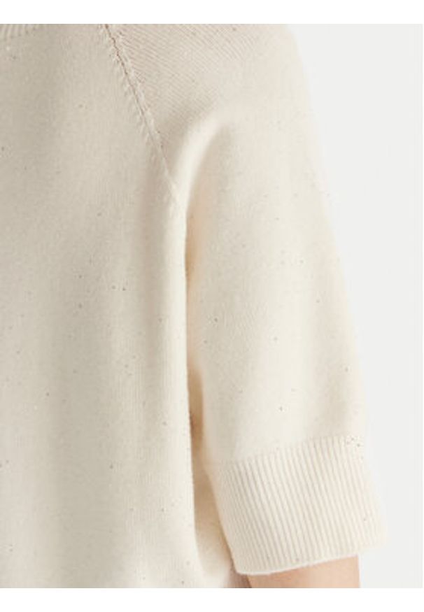 Kontatto Sweter 3M0903C Écru Regular Fit. Kolor: kremowy. Materiał: syntetyk