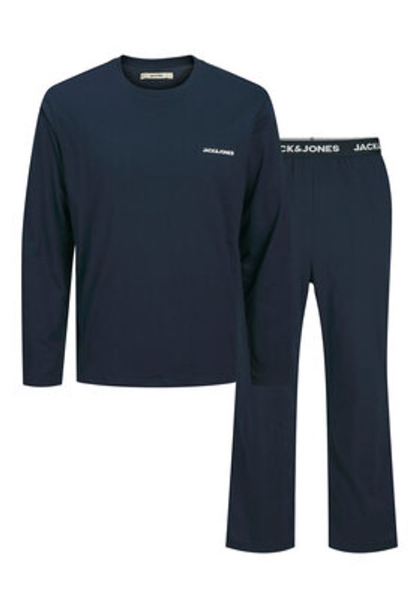 Jack & Jones Piżama Everest 12273632 Granatowy Standard Fit. Kolor: niebieski. Materiał: bawełna