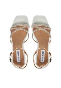 Steve Madden Sandały Gabby SM11003037 Biały. Kolor: biały. Materiał: materiał