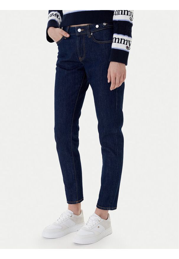 Tommy Jeans Jeansy Lucy DW0DW22432 Granatowy Slim Fit. Kolor: niebieski