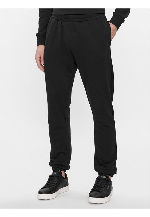 Pepe Jeans Spodnie dresowe Joe Jogger PM211645 Czarny Regular Fit. Kolor: czarny. Materiał: bawełna