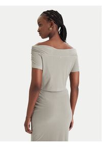 Guess Bluzka W6GP12 K2935 Khaki Regular Fit. Kolor: brązowy #2