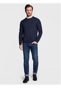 Pepe Jeans Sweter Andre PM702240 Granatowy Regular Fit. Kolor: niebieski. Materiał: bawełna #4