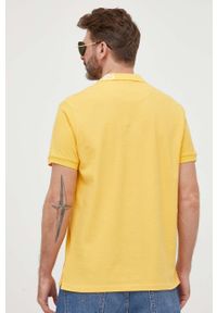 Pepe Jeans polo bawełniane Jacob kolor żółty gładki. Typ kołnierza: polo. Kolor: żółty. Materiał: bawełna. Długość: krótkie. Wzór: gładki #4