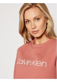 Calvin Klein Bluza Core Logo Ls K20K202157 Różowy Regular Fit. Kolor: różowy. Materiał: bawełna