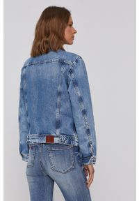 Pepe Jeans Kurtka jeansowa Rose damska przejściowa. Okazja: na co dzień. Kolor: niebieski. Styl: casual #5