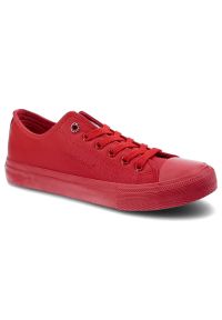Czerwone Trampki Cross Jeans Codzienne Buty Damskie. Okazja: na co dzień. Kolor: czerwony. Materiał: guma, skóra ekologiczna. Styl: casual