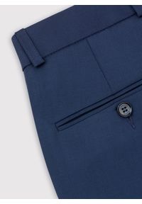 Pako Lorente - PAKO LORENTE – Wełniane garniturowe spodnie męskie w kolorze granatowym. Kolor: niebieski. Materiał: wełna #3