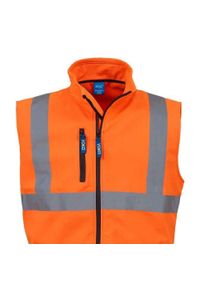 YOKO - Softshellowa Kamizelka Dla Dorosłych Unisex HiVis. Kolor: pomarańczowy, żółty, wielokolorowy #2