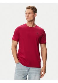 Beverly Hills Polo Club T-Shirt P-SS26M-TS41740 Bordowy Regular Fit. Typ kołnierza: polo. Kolor: czerwony. Materiał: bawełna #1